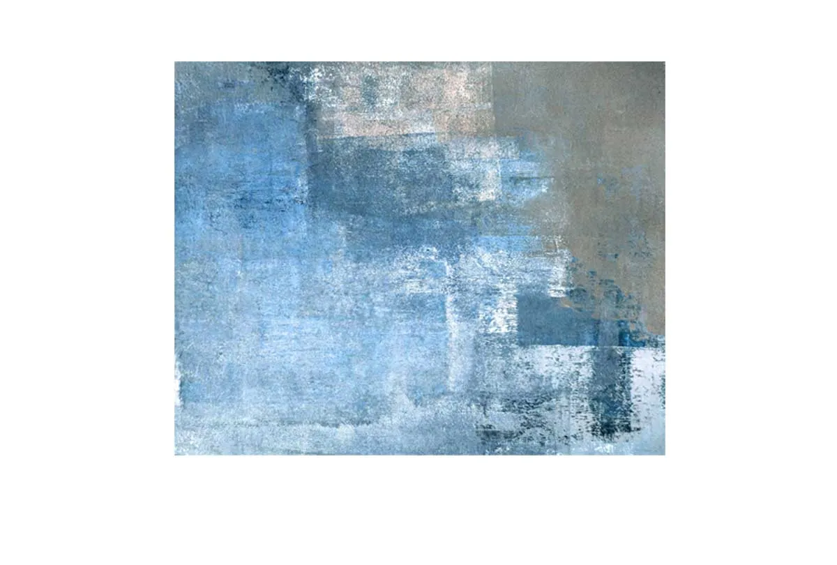 Blue and Grey Abstract | Canvas Wall Art Print