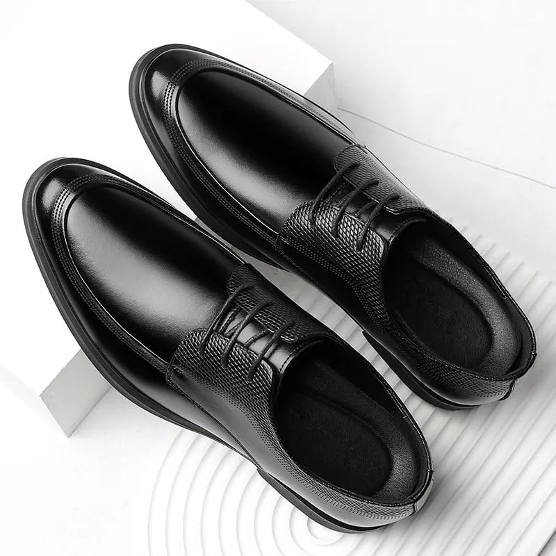 Casual Business Oxford Dress Shoes for Men Office Working Premium Leather Derby