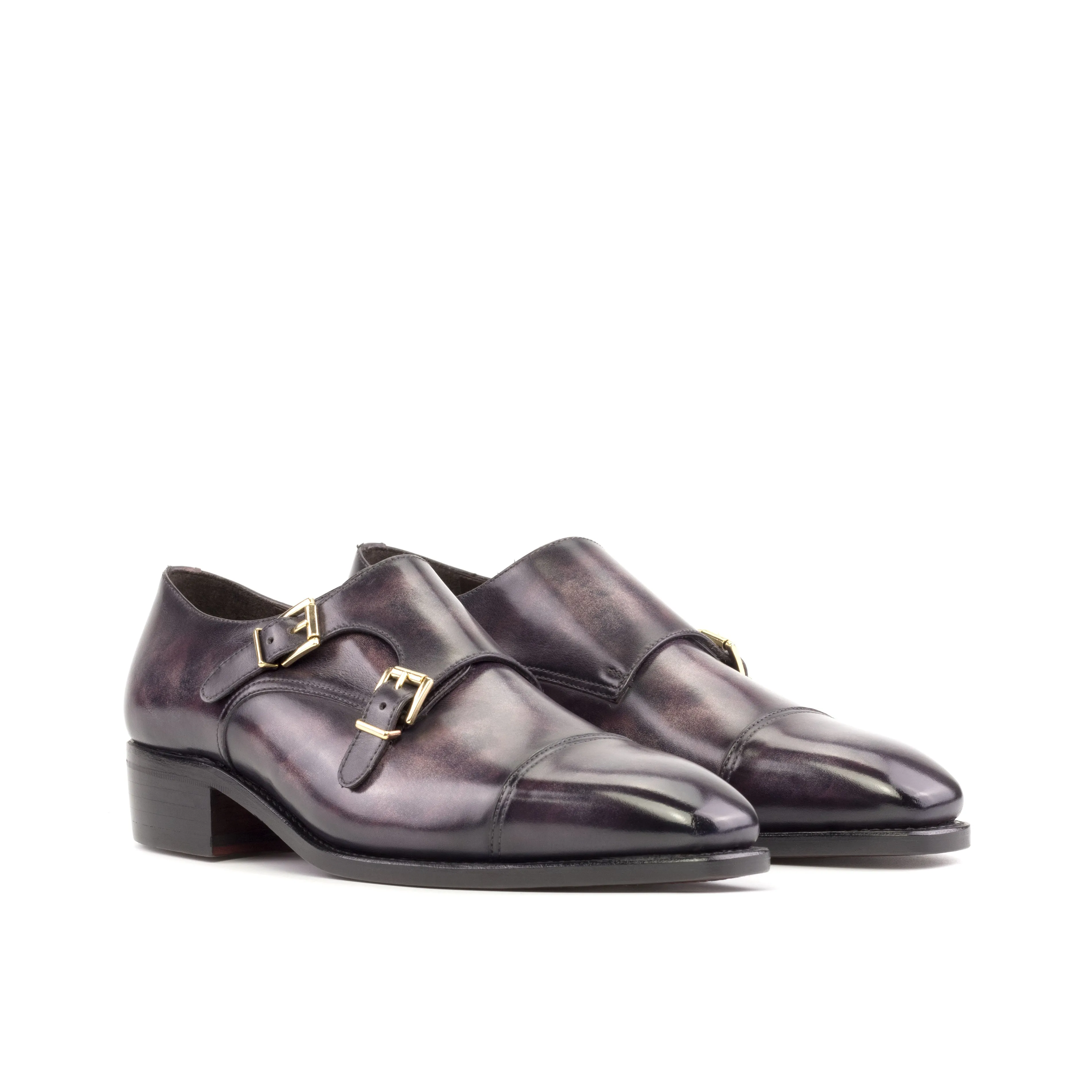 DOUBLE MONK AUBERGINE PATINA (CHISEL-B1)
