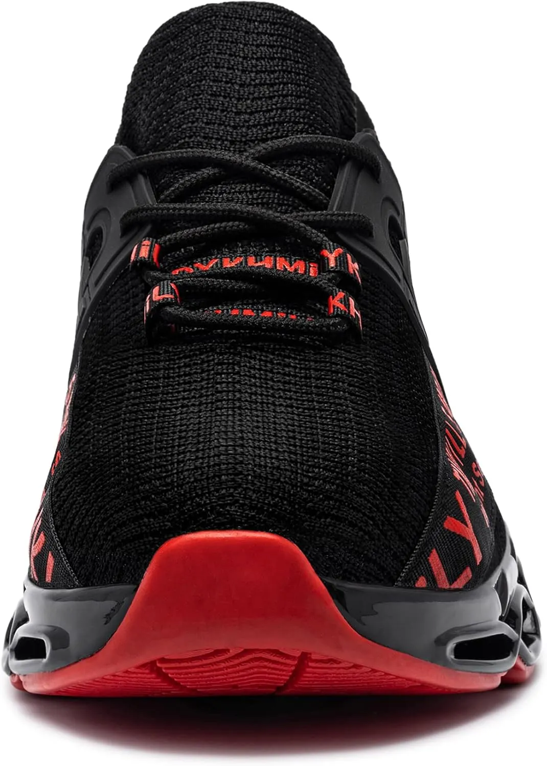 DYKHMATE Steel Toe Wide Shoes for Men Women Lightweight Safety Sneakers Fashion Work Shoes Comfortable Breathable Safety Toe Slip on Tennis Shoes