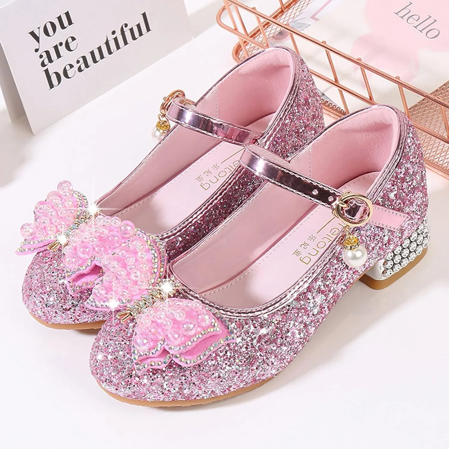 Girls Sandals Slide Toddler Little Kid Girls Dress Pumps Glitter Sequins Kids Shoes Girls Sandals Size 12