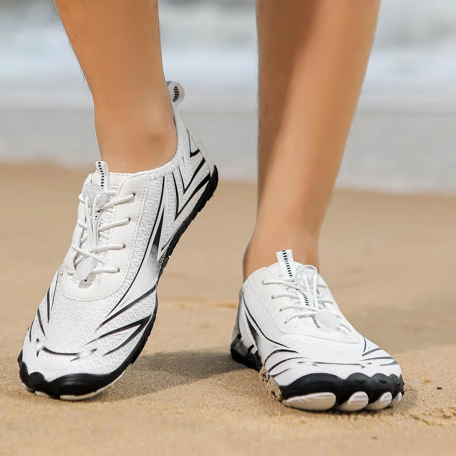 Grounded Footwear for Women Beach Vacation Shoes Hiking Barefoot Shoes Wide Toe Box Lightweight Comfortable Shoe for Neuropathy Soft Flats Casual Sneakers