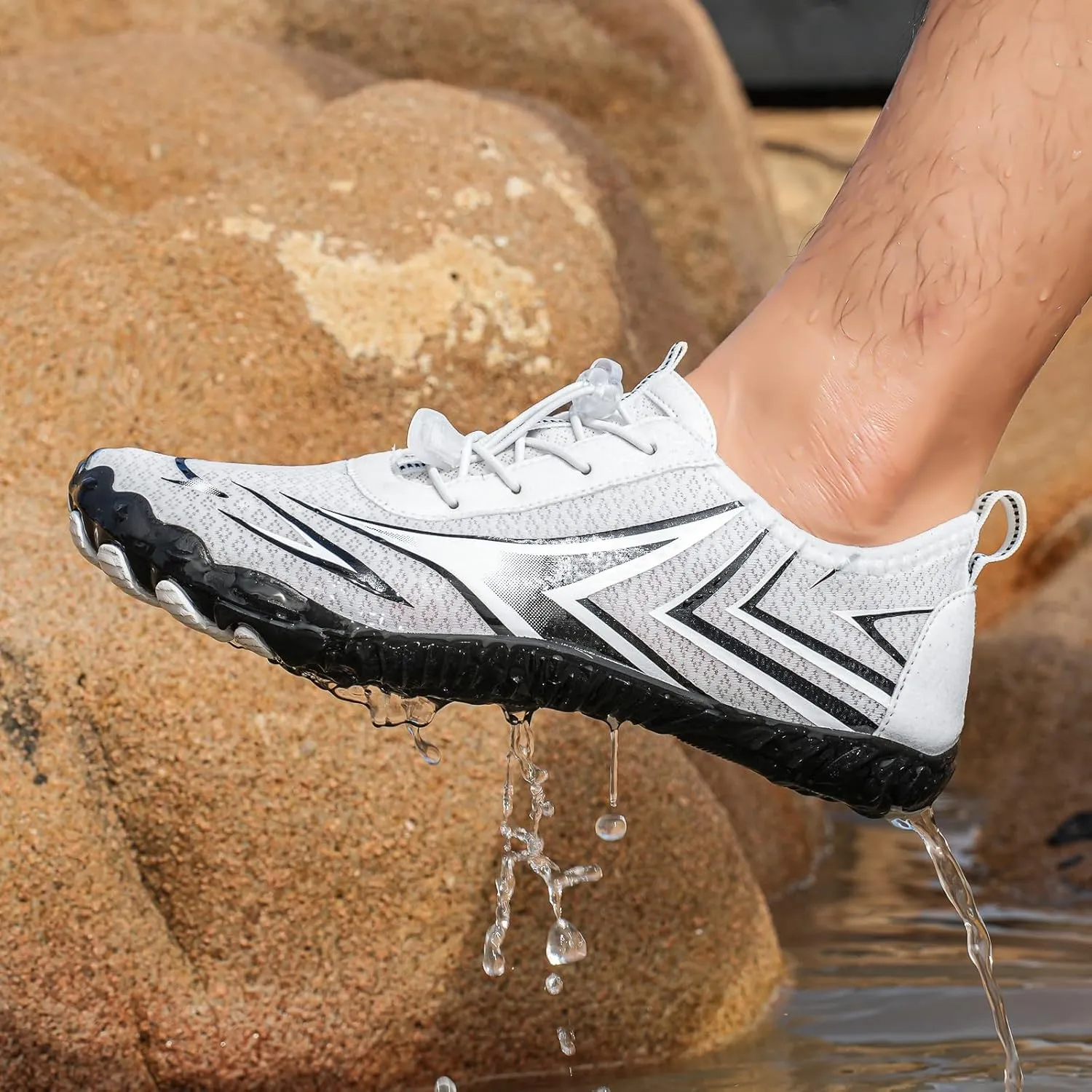 Grounded Footwear for Women Beach Vacation Shoes Hiking Barefoot Shoes Wide Toe Box Lightweight Comfortable Shoe for Neuropathy Soft Flats Casual Sneakers
