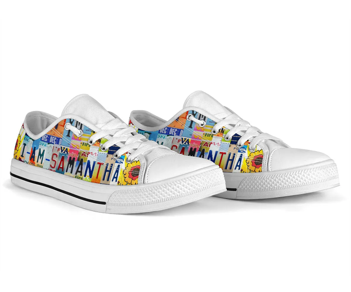 I Am Samantha Custom Low Top