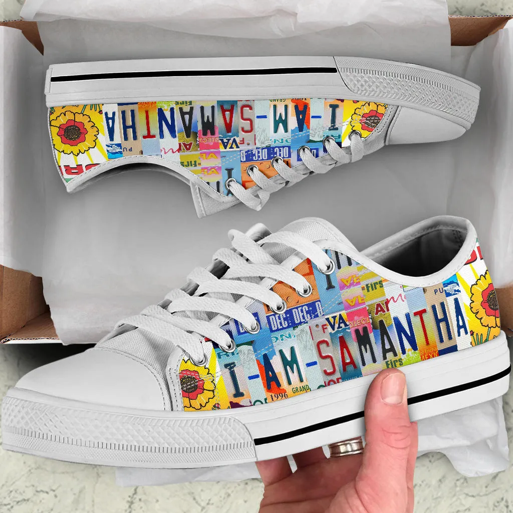 I Am Samantha Custom Low Top
