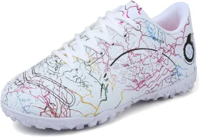 Kids Soccer Boys Girls Turf Soccer Shoes Indoor Outdoor Soccer Youth Trainning Shoes Breathable Casual Athletic Football Shoes