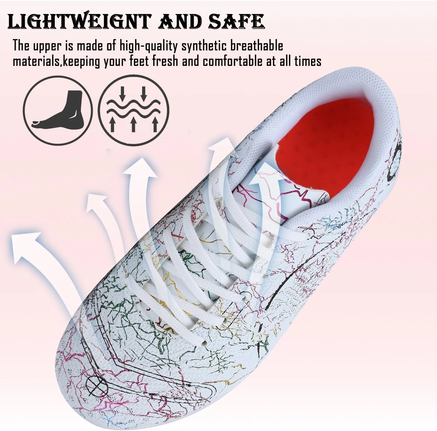 Kids Soccer Boys Girls Turf Soccer Shoes Indoor Outdoor Soccer Youth Trainning Shoes Breathable Casual Athletic Football Shoes