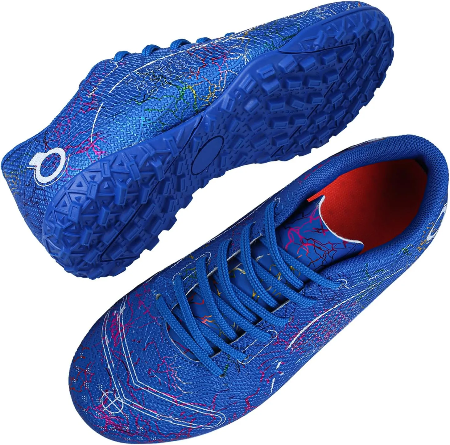 Kids Soccer Boys Girls Turf Soccer Shoes Indoor Outdoor Soccer Youth Trainning Shoes Breathable Casual Athletic Football Shoes
