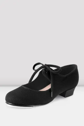 Ladies Marylin Tie-Up Canvas Tap Shoes