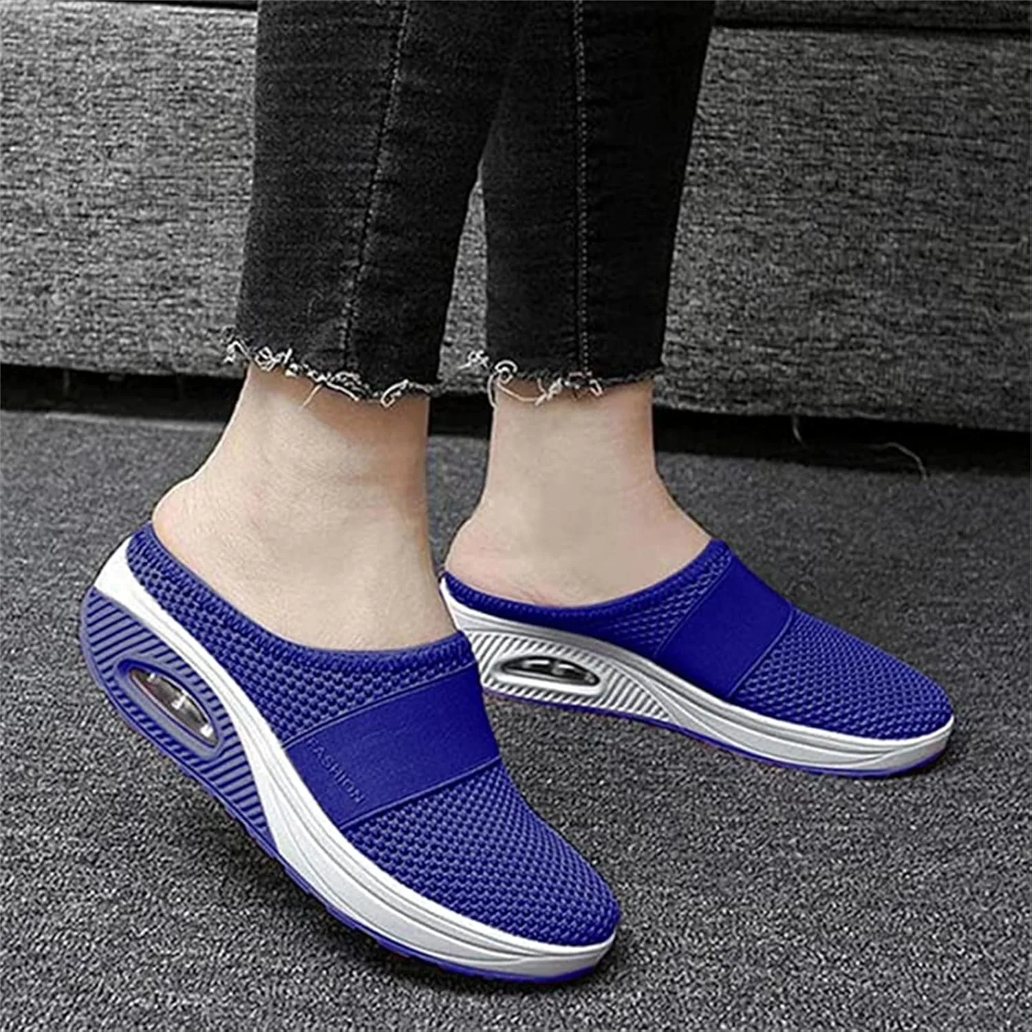 Ladmiple Sneakers For Women Walking Shoes Arch Support Slip on Fashion Low Top Casual Dressy Summer Fashion Flat Loafers