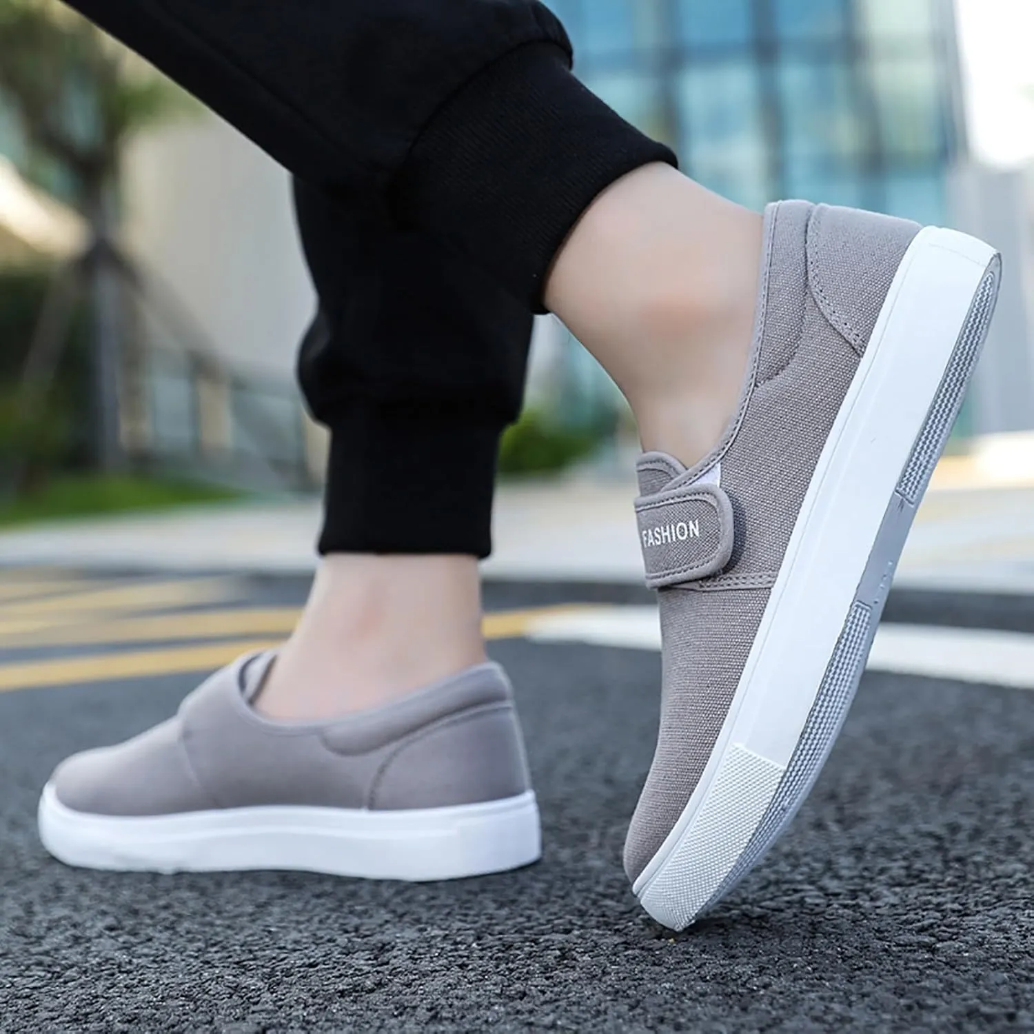 Light-Weight Mens Loafers & Slip-Ons Canvas for Men Low Top Walking Shoes Fashion Casual Shoes