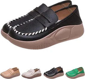 Lurebest Shoes for Women, Lurebest Shoes, Lurebest Orthopedic Walking Shoes, Soft Soled Pure Cowhide Corrective Lofers