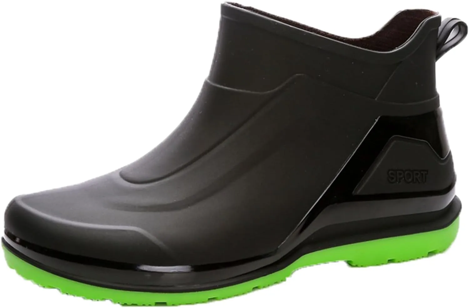 Men Rain Boots Waterproof Ankle Boots Outdoor Garden Shoes