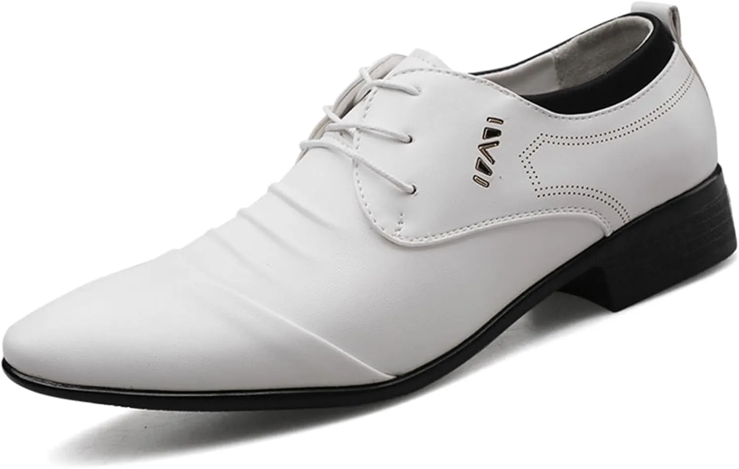 Men's Dress Shoes Classic Pointed-Toe Oxfords Shoes Lace Up Wedding Shoes Business Formal Modern Loafers Shoes