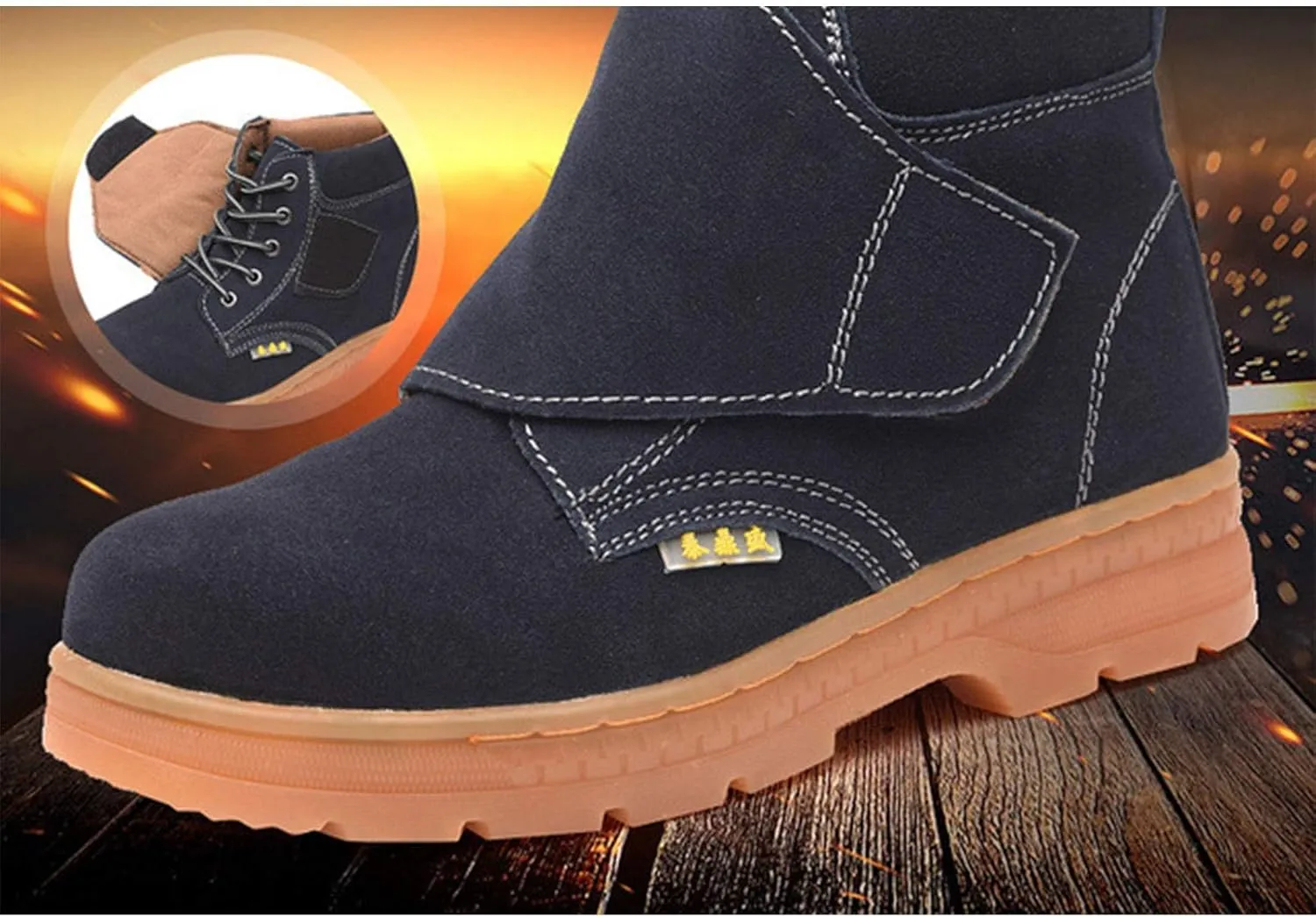 Mens Safety Trainers with Steel Toe Cap Breathable Safety Shoes for Women Lightweight Indistructable Construction (Color : Blue, Size : 10 US)