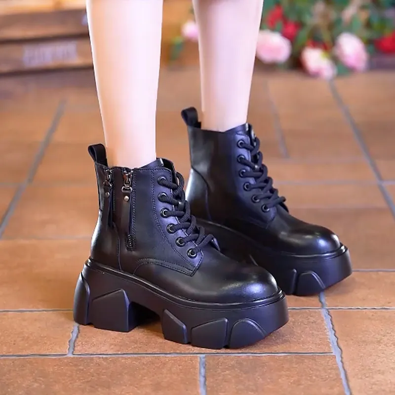 New Soft Sole Corrective Leather Martin Boots