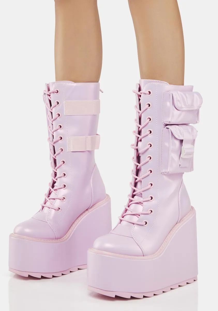 Pink Pearl Dune Desert Boots