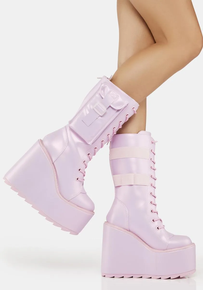 Pink Pearl Dune Desert Boots