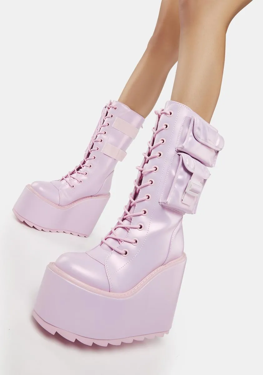 Pink Pearl Dune Desert Boots