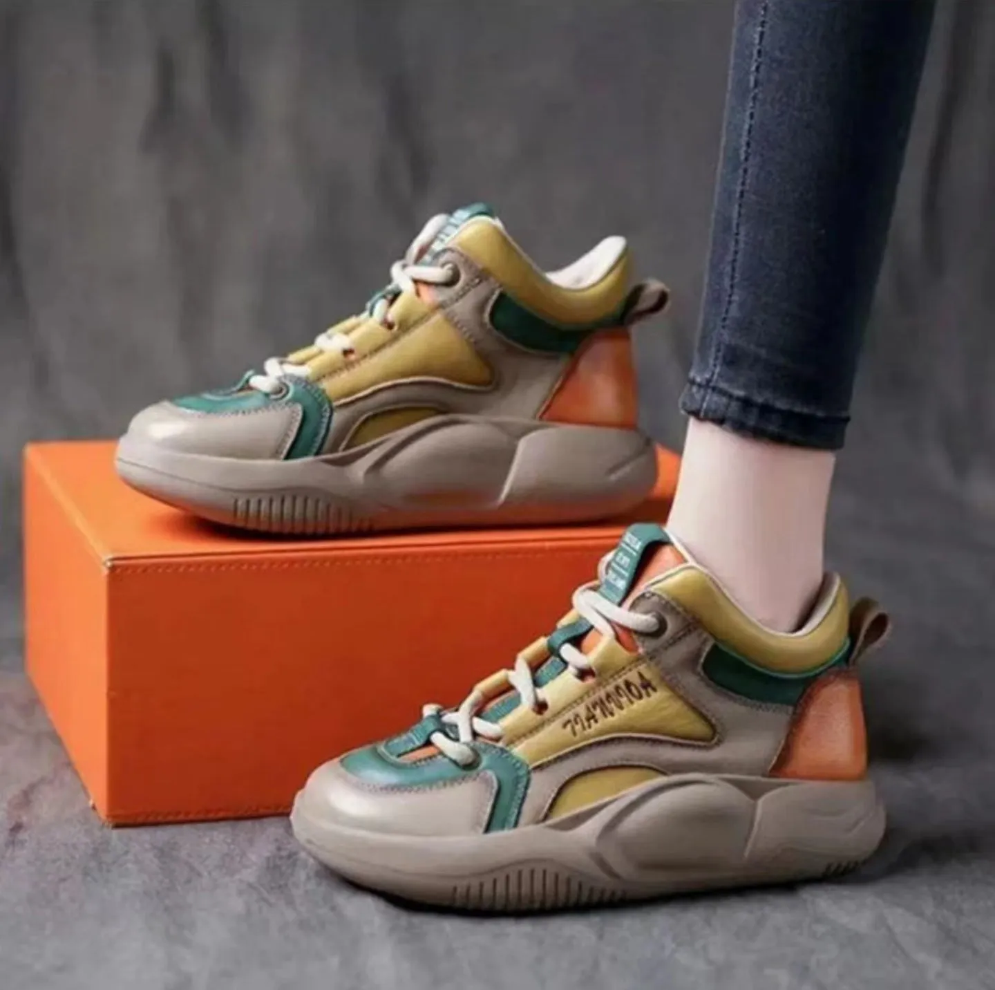 Retro Platform Corrective Shoes