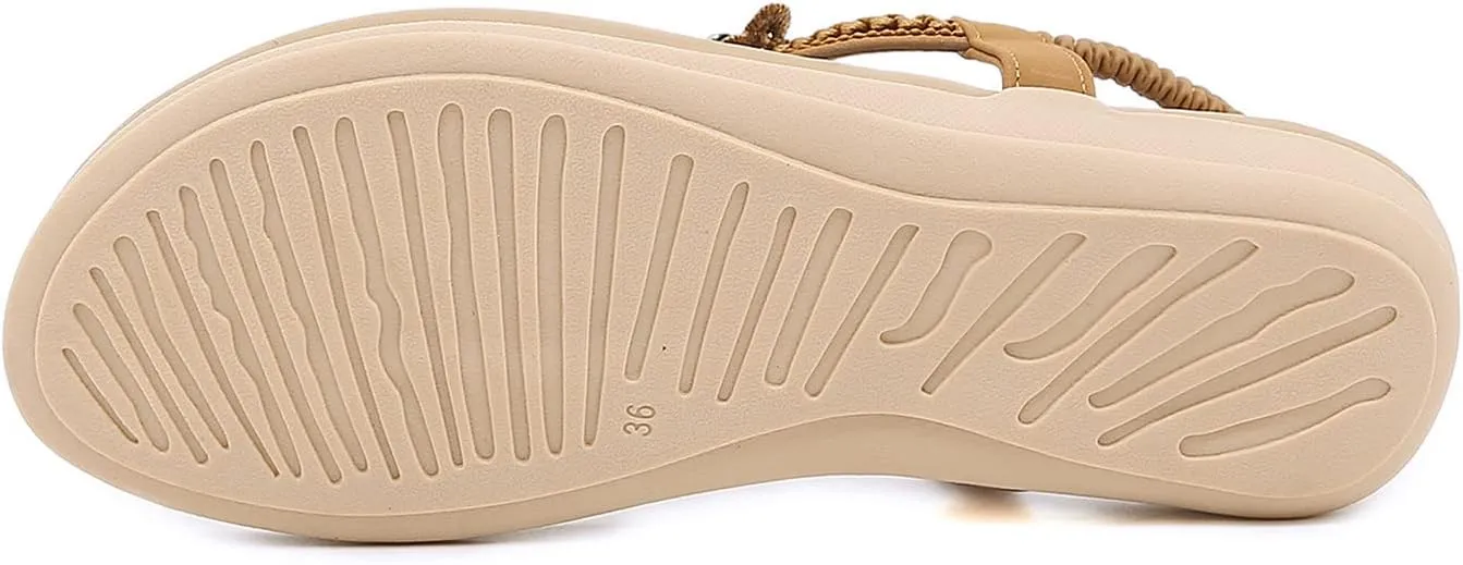 SBGMoSJ Slippers for Women Plantar Fasciitis Orthopedic Wedges for Women Comfortable Wedges for Women Soft High Heel Sandals for Women Comfortable Womens Flip Flops Gold Sandals Women
