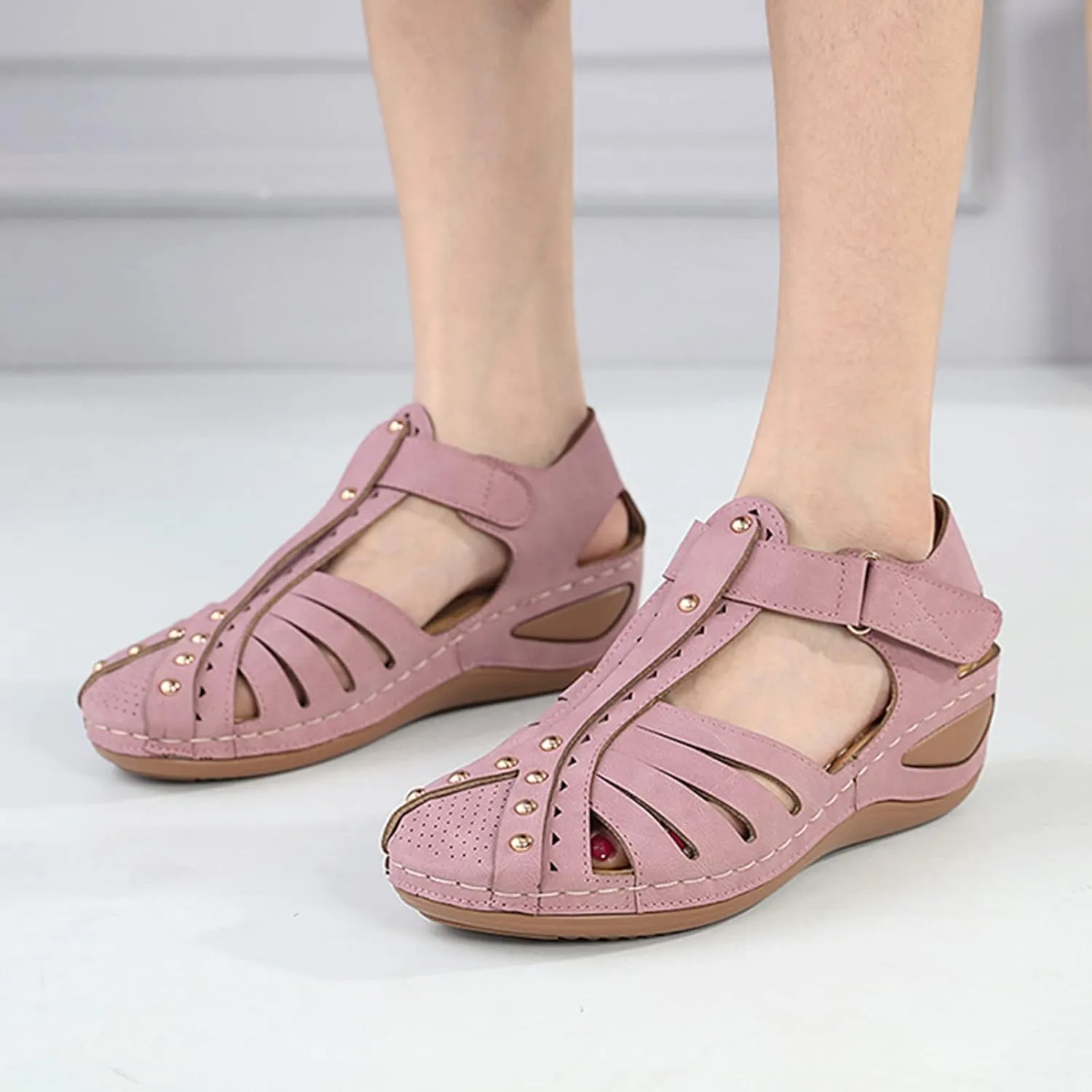 Shoes for Bunions and Wide Feet Sandalias Para Mujer Elegantes Blancas Sandals for Women Dressy Orthopaedic Shoes for Women Arch Support Flip Flops Women 1 Inch Heel Sandals for Women