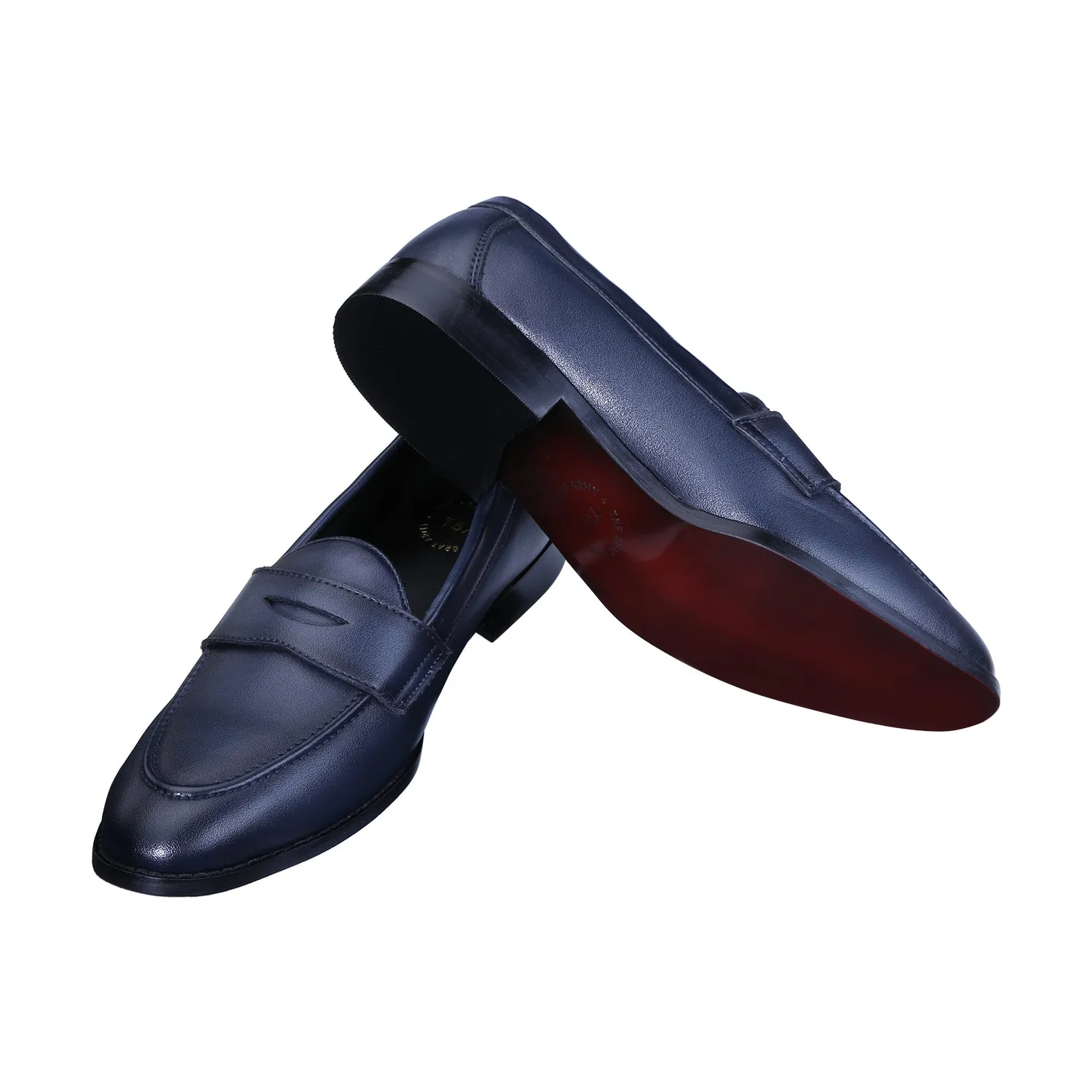 Siena Timeless Prussian Blue Classic Penny Loafers