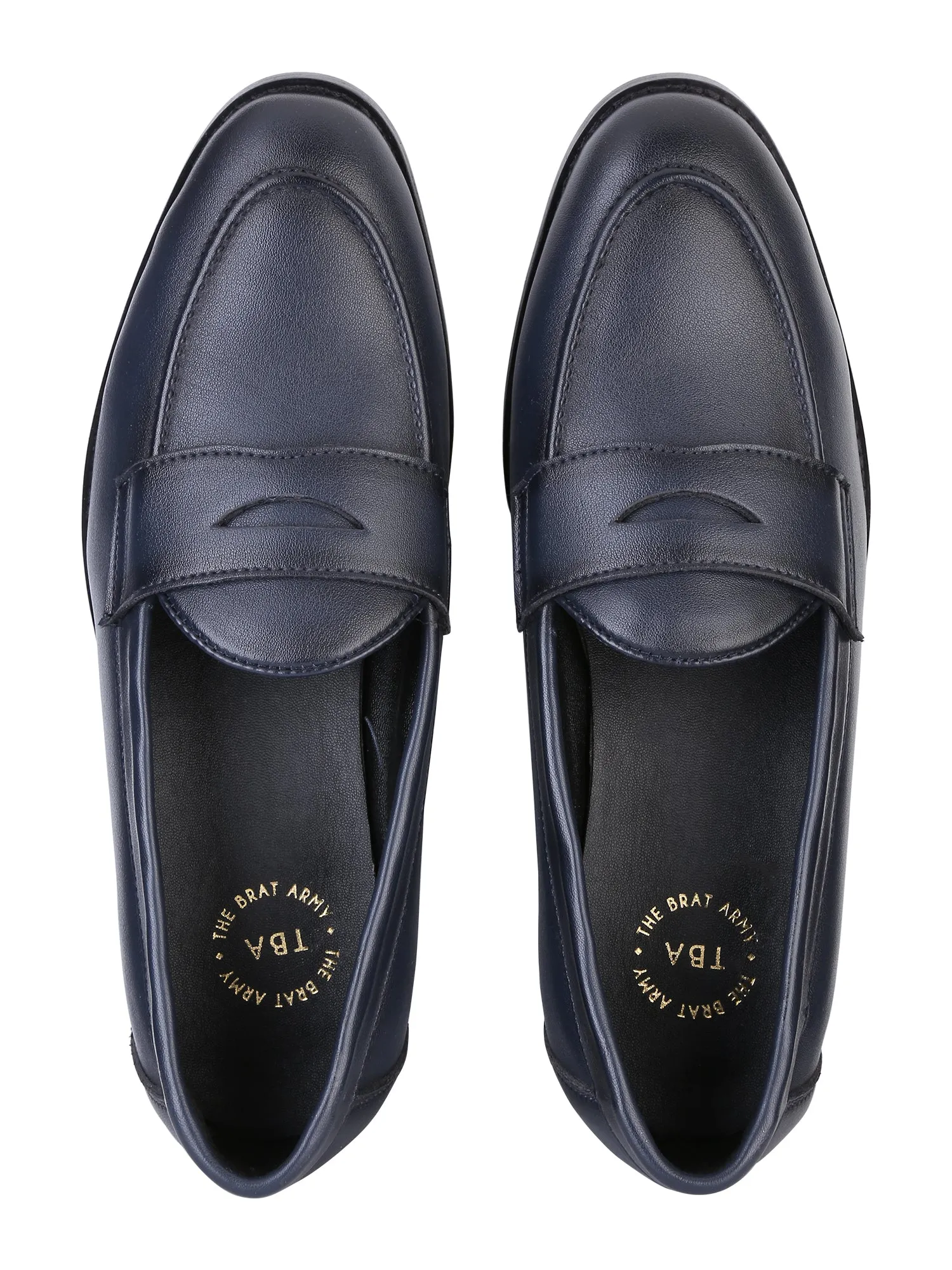 Siena Timeless Prussian Blue Classic Penny Loafers