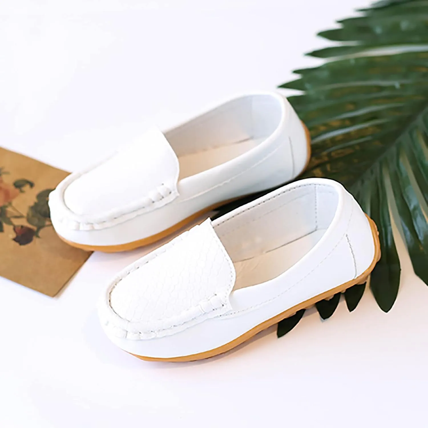 Size 5 Shoes for Girls Toddler Little Kid Boys Girls Soft Slip On Loafers Dress Flat Shoes Size 12 Boys Shoes