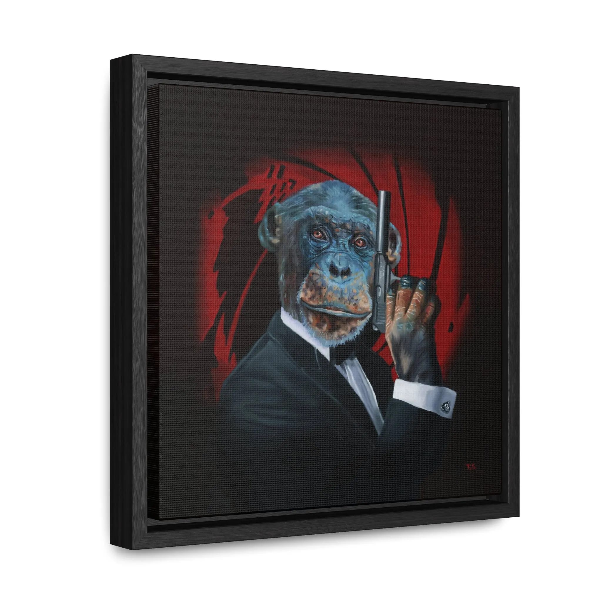 Tony South: "Shaken Not Stirred" - Framed Canvas Reproduction
