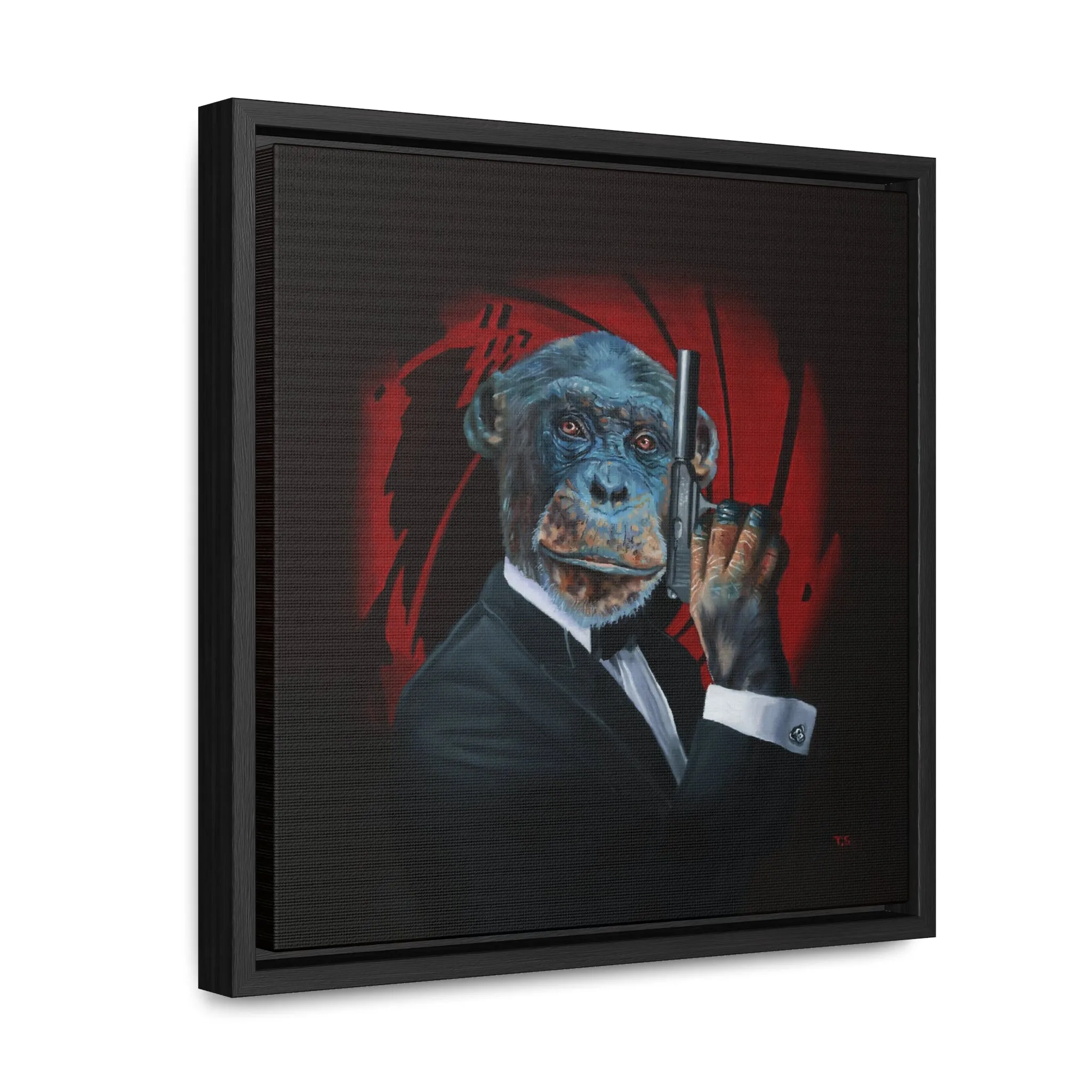 Tony South: "Shaken Not Stirred" - Framed Canvas Reproduction