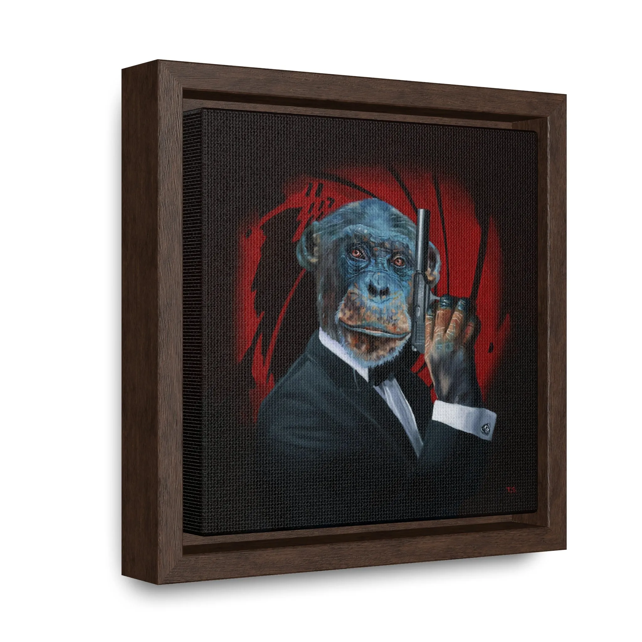 Tony South: "Shaken Not Stirred" - Framed Canvas Reproduction