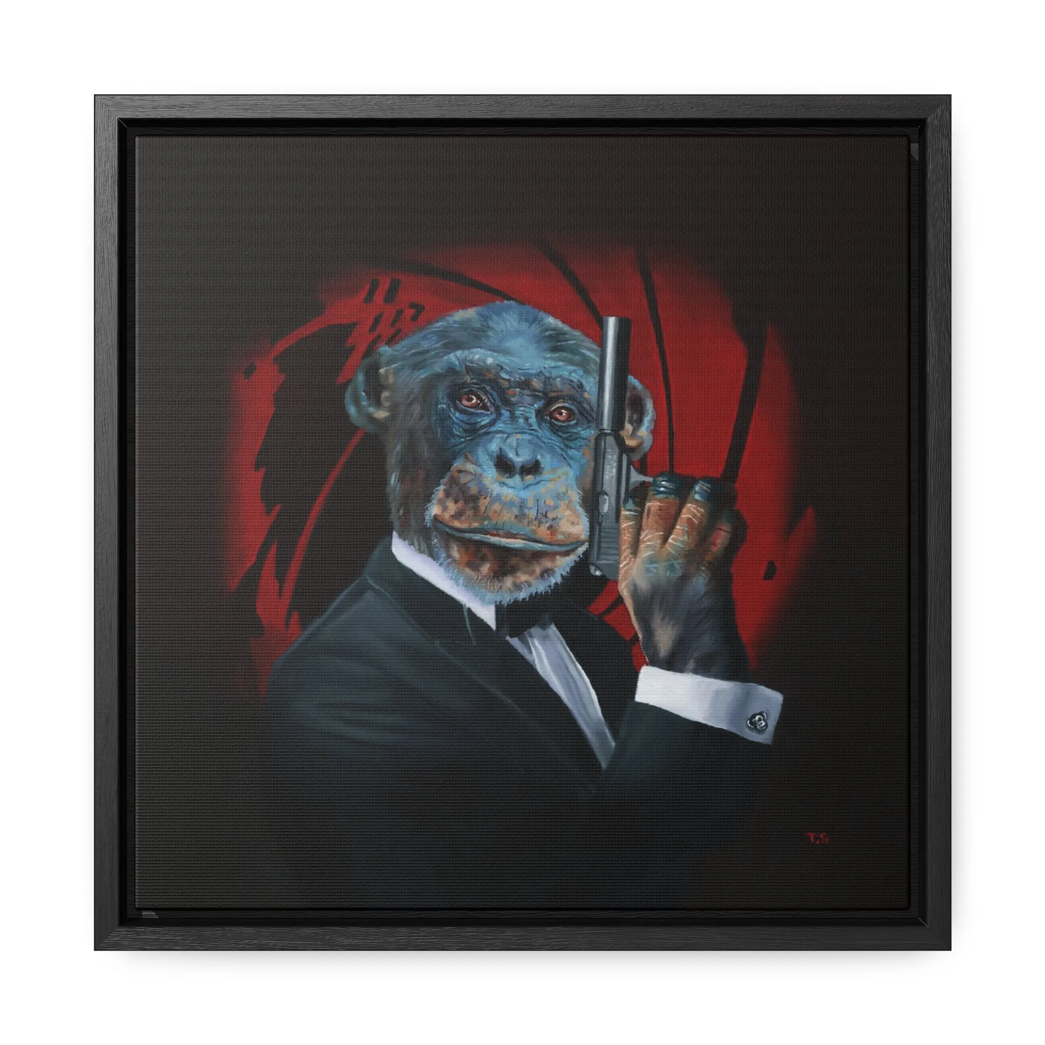 Tony South: "Shaken Not Stirred" - Framed Canvas Reproduction