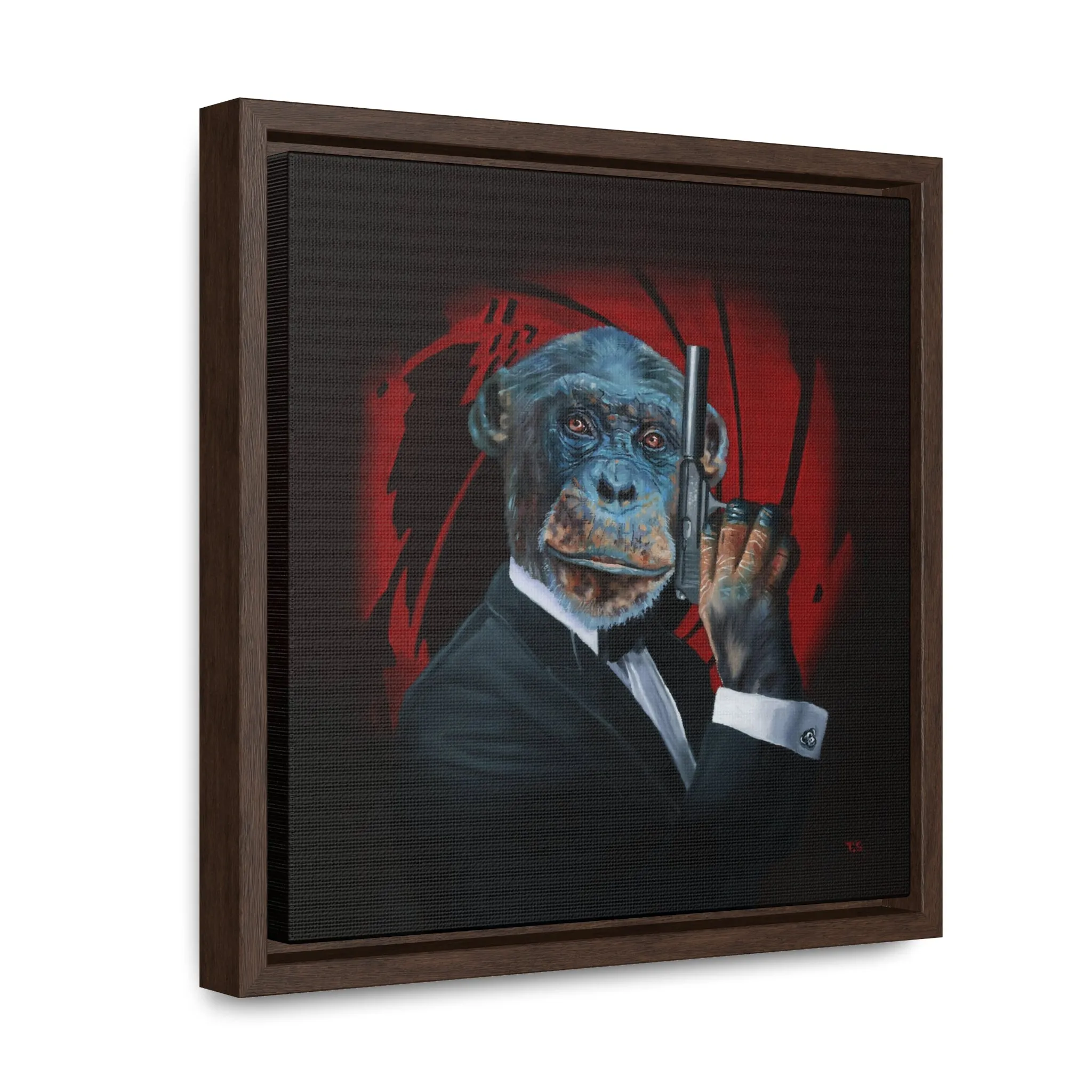 Tony South: "Shaken Not Stirred" - Framed Canvas Reproduction