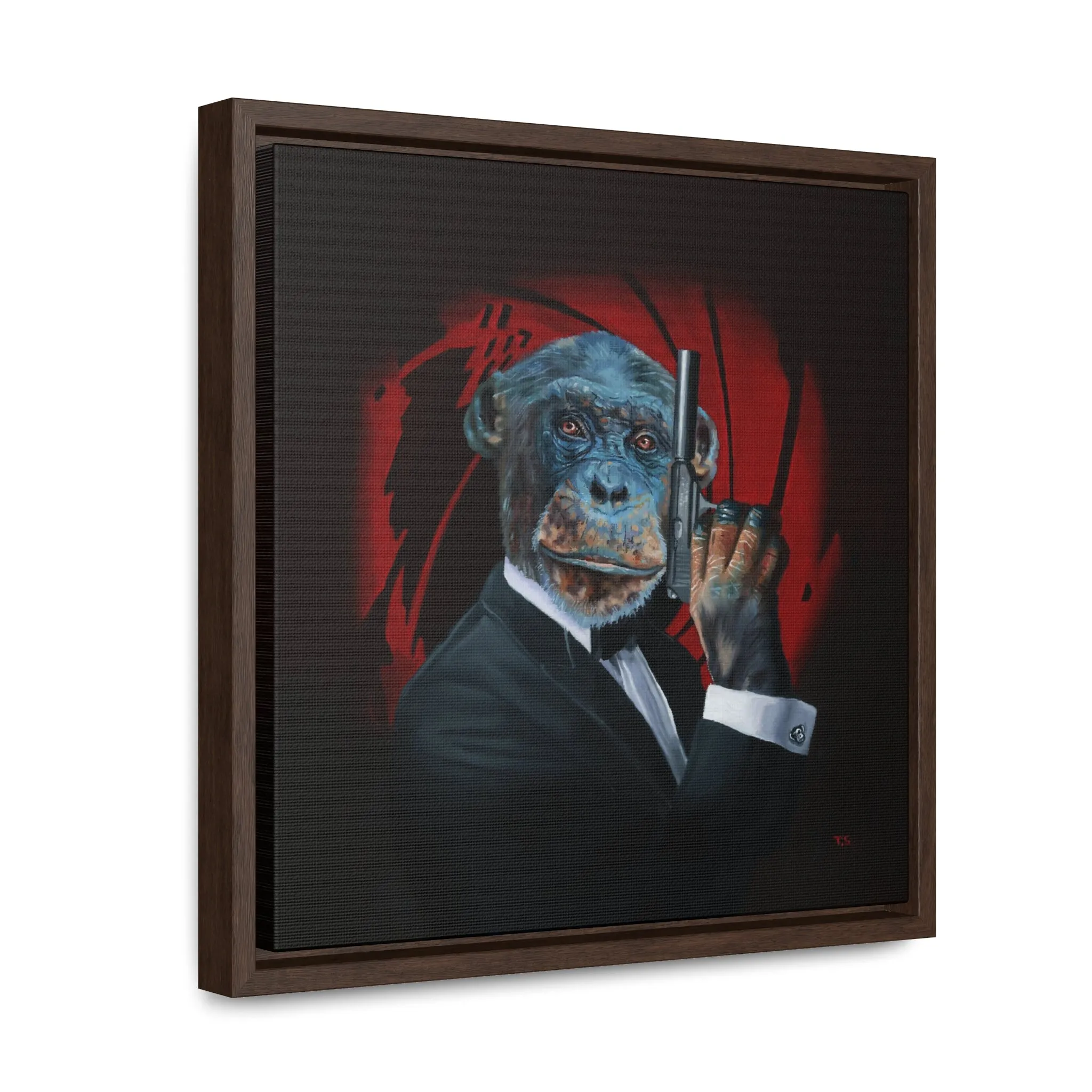 Tony South: "Shaken Not Stirred" - Framed Canvas Reproduction