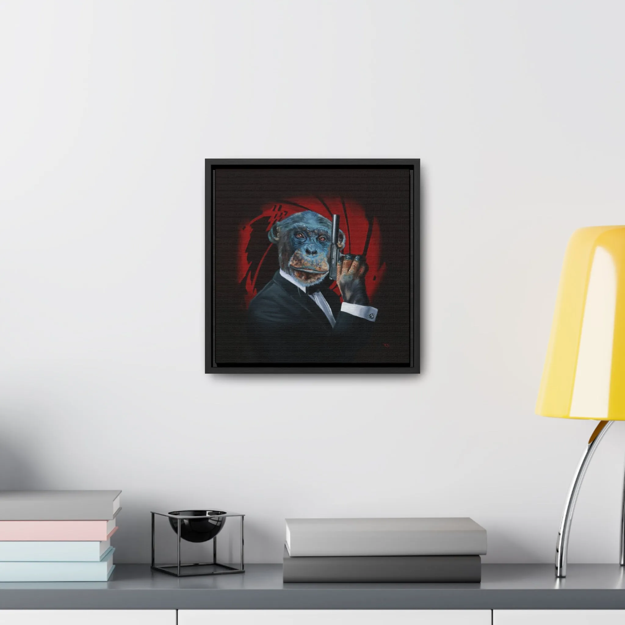 Tony South: "Shaken Not Stirred" - Framed Canvas Reproduction