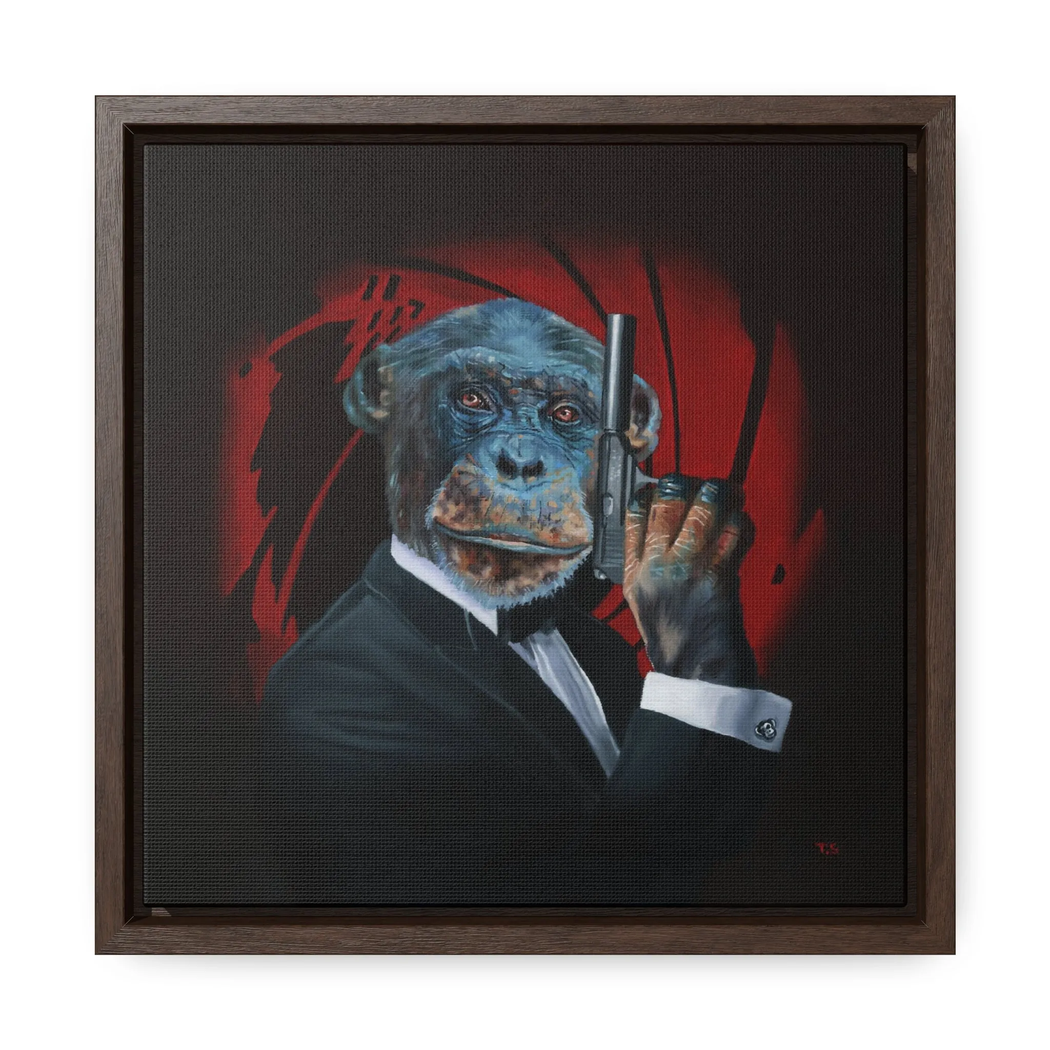 Tony South: "Shaken Not Stirred" - Framed Canvas Reproduction