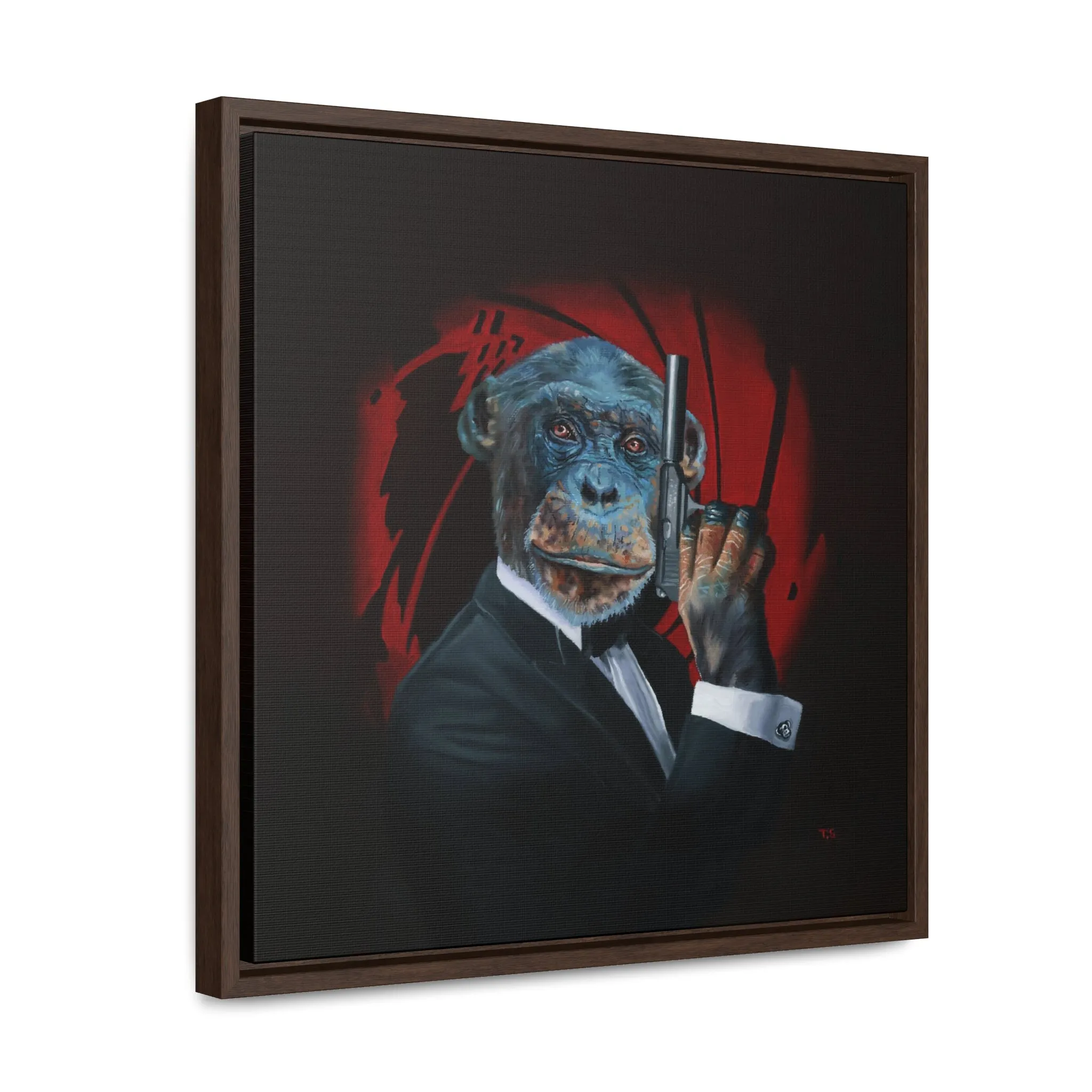 Tony South: "Shaken Not Stirred" - Framed Canvas Reproduction