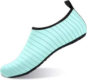 Water Shoes for Women Men Barefoot Shoes Women Waterproof Wide Comfortable Quick-Dry Yoga Socks Slip-On Water Sports Shoe for Diving Swimming Light Green