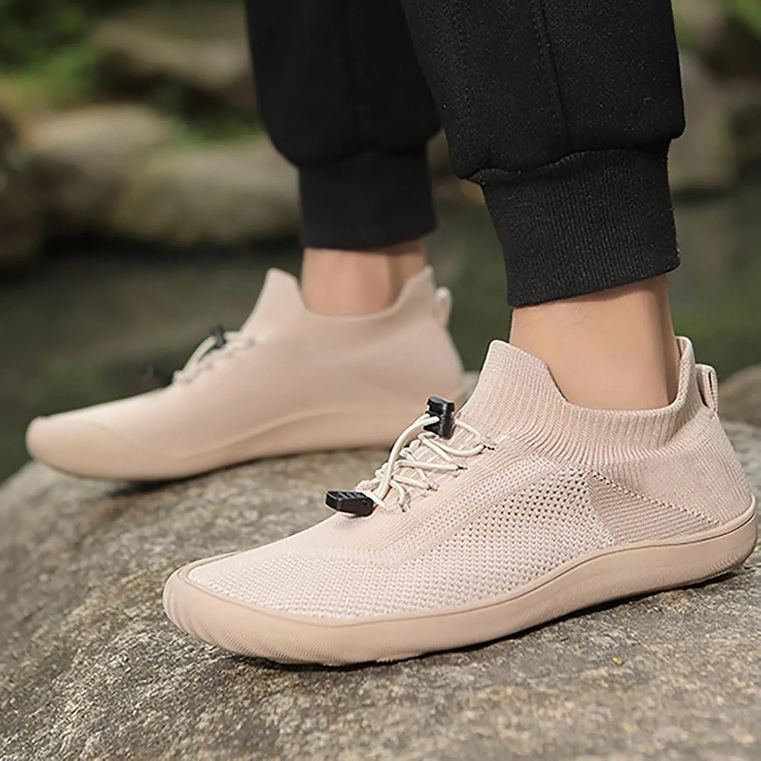 Women Walking Shoes Sock Sneakers Slip-On Breath Non Slip Work Shoes Women Winter Men Casual Shoes White Platform Sneakers White Tennis Shoe Loafers Shoe