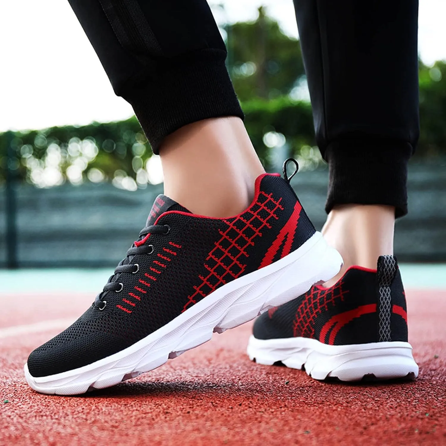 Women's Fashion Sneaker Non Slip Breathable Lightweight Comfortable Lace Up Womens Running Shoes Arch Support Loafers Women White Shoes for Women Sneakers