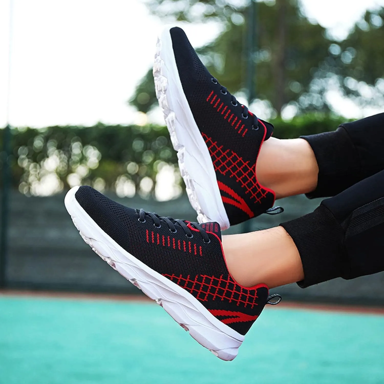 Women's Fashion Sneaker Non Slip Breathable Lightweight Comfortable Lace Up Womens Running Shoes Arch Support Loafers Women White Shoes for Women Sneakers