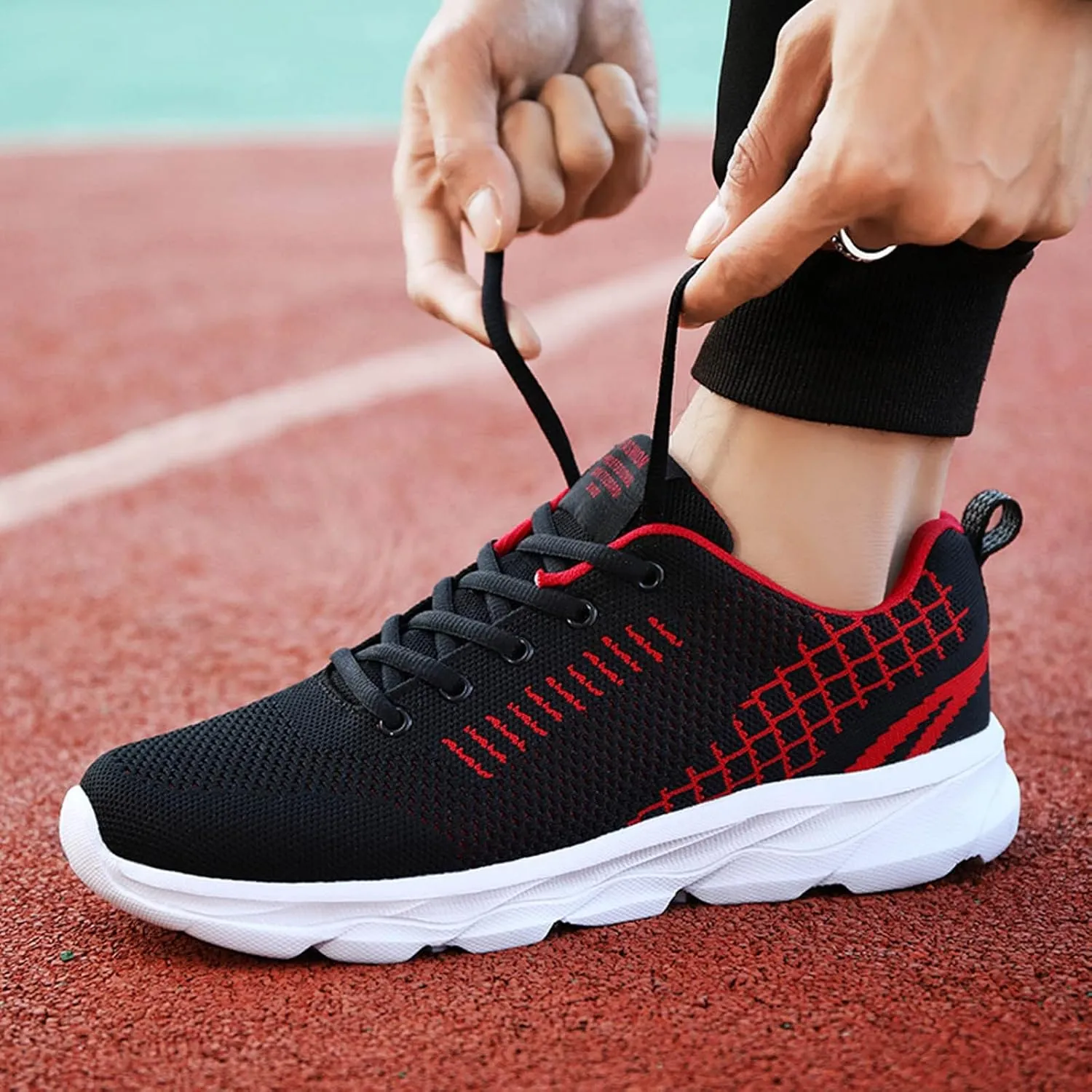 Women's Fashion Sneaker Non Slip Breathable Lightweight Comfortable Lace Up Womens Running Shoes Arch Support Loafers Women White Shoes for Women Sneakers