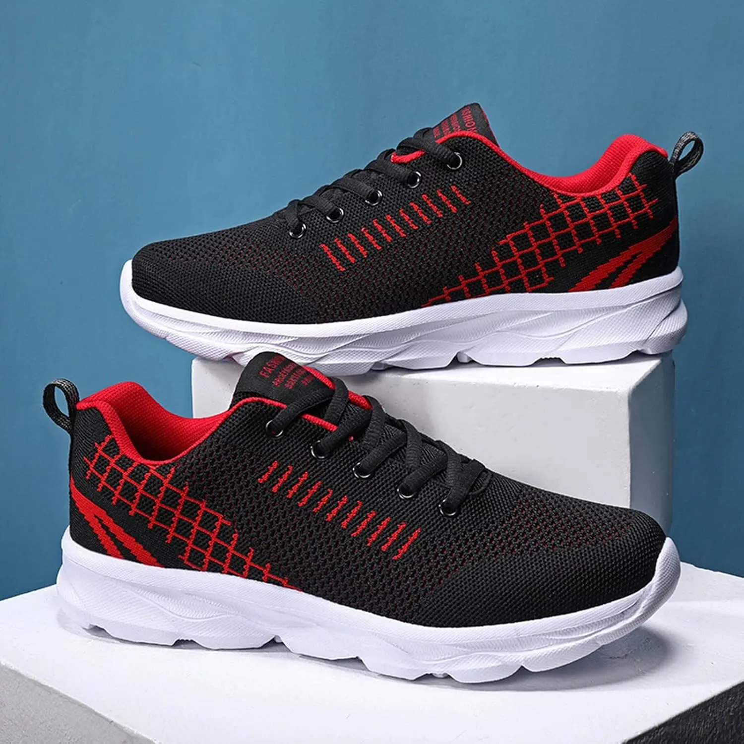 Women's Fashion Sneaker Non Slip Breathable Lightweight Comfortable Lace Up Womens Running Shoes Arch Support Loafers Women White Shoes for Women Sneakers
