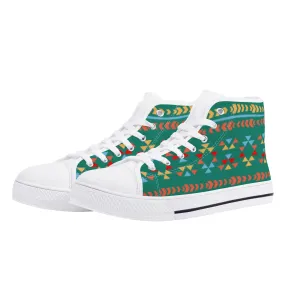 Women's High Top Canvas Shoes River Valley Southwestern Print