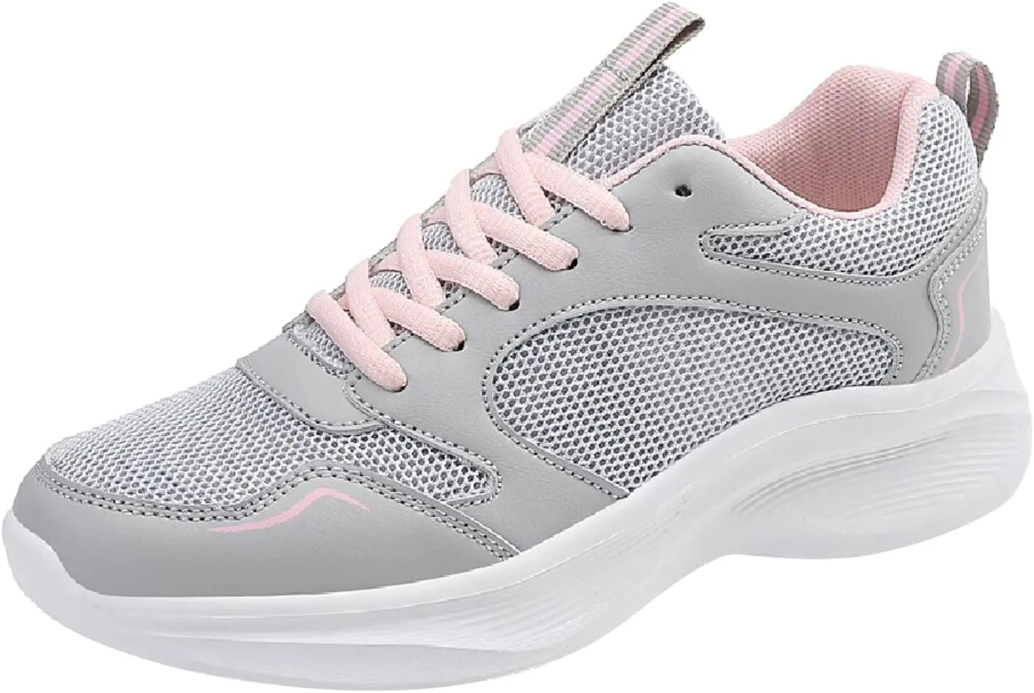 Womens Running Shoes Women Fashion Breathable Comfortable Athletic Sneakers Non Slip Lace Up Tennis Shoes