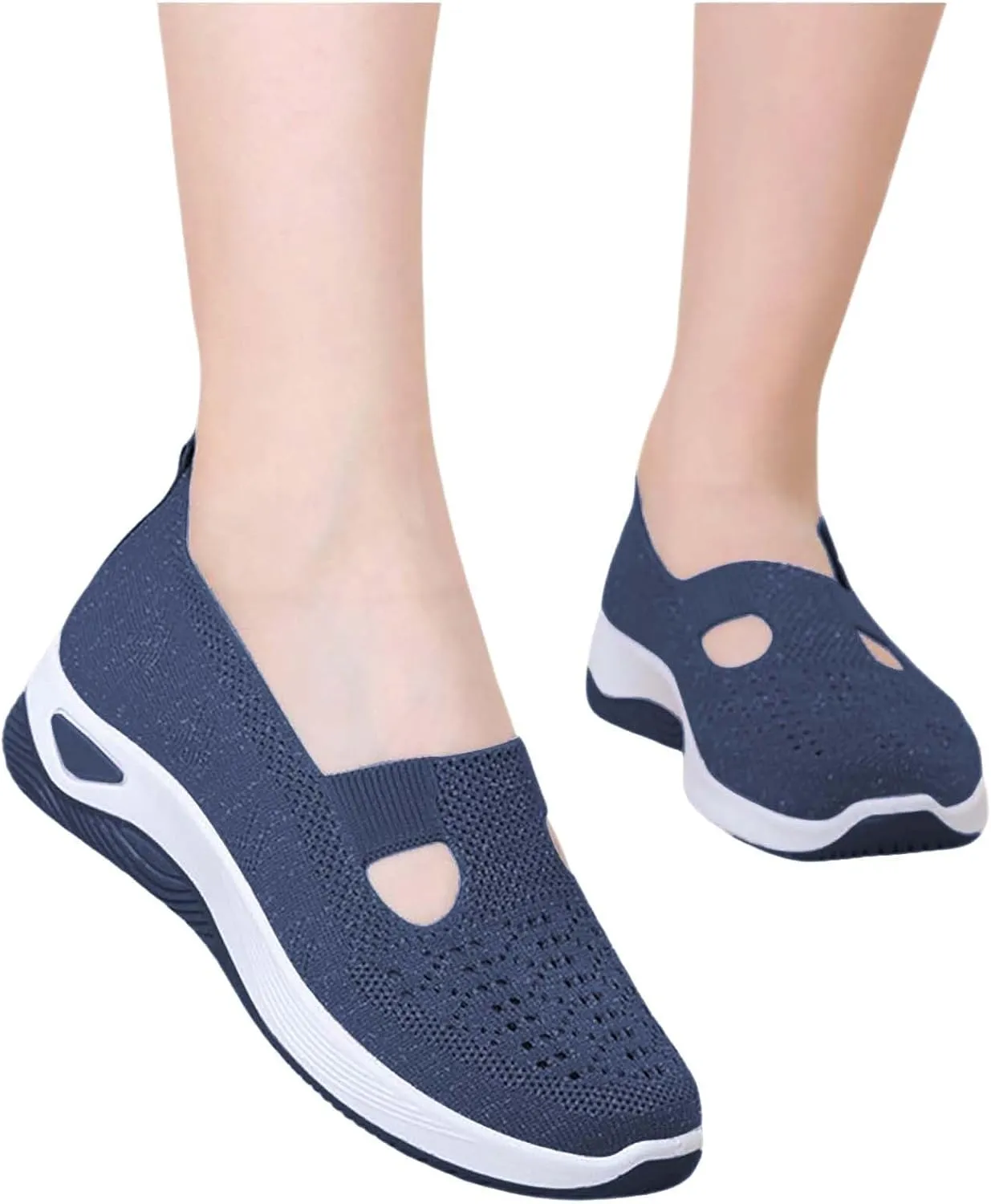 Women's Woven Orthopedic Breathable Soft Shoes Tennis Shoes Womens Dressy Women's Casual Shoes Slip On Sneakers Platform Tennis Shoe Trainers Shoe